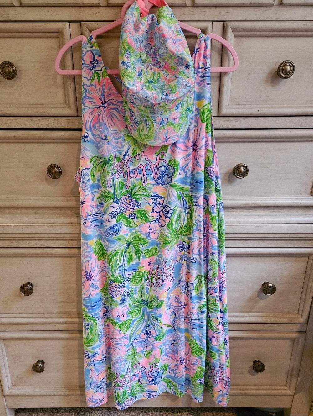 Lilly Pulitzer XL Euc Kristen dress with matching Hat